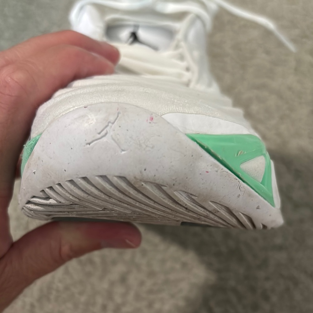 Mens White and Green Athletic Shoes - Picture 14 of 16
